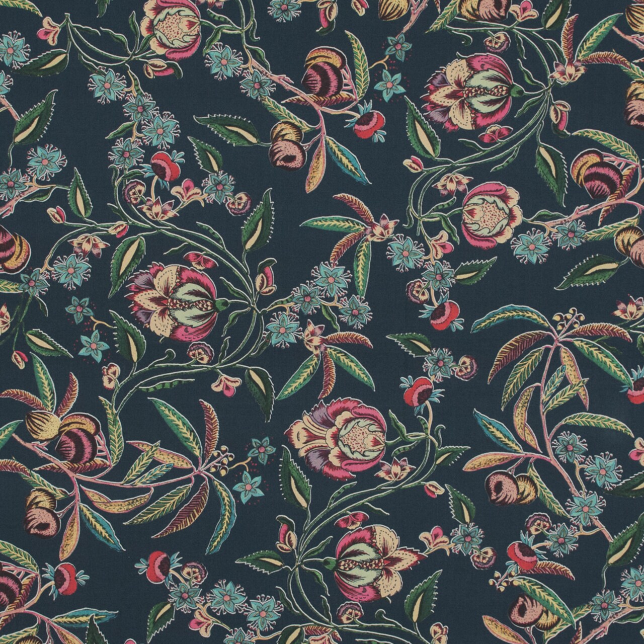 1 Yard Wonka and the Chocolate Fabric Dark Gray Cotton Poplin Fabric